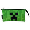 Picture of MINECRAFT CREEPER 3 COMPARTMENT PENCIL CASE